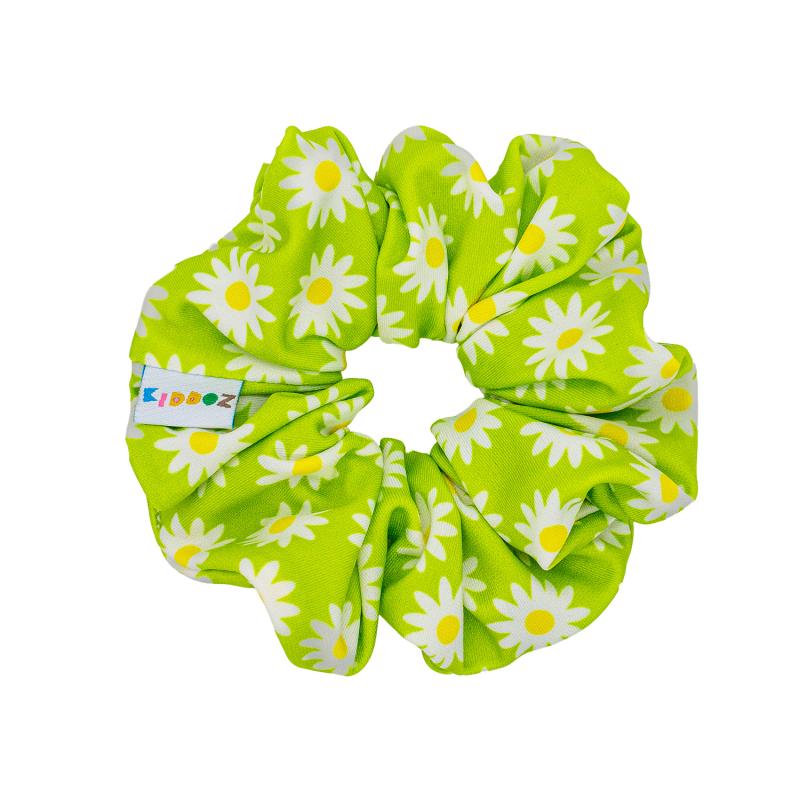 Lime Bloom Scrunchie